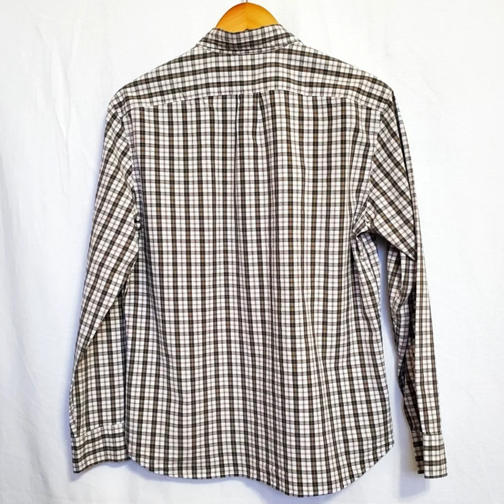 J. Crew Plaid Slim Untucked Fit Longsleeve Button Down Shirt Large